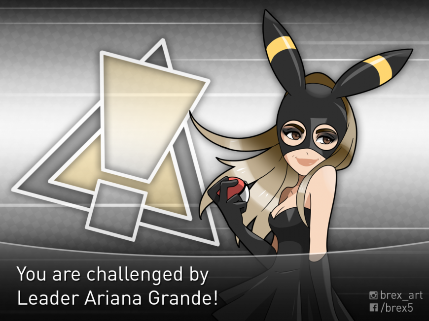 Ariana Grande as pokemon gym leader