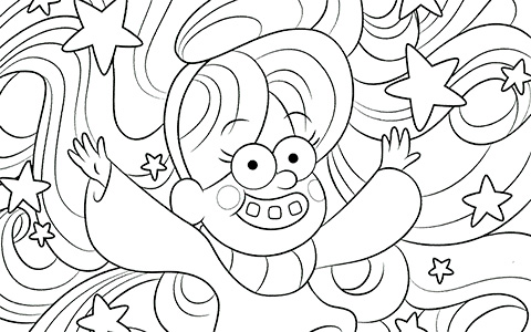New super cool Graviry Falls coloring pages