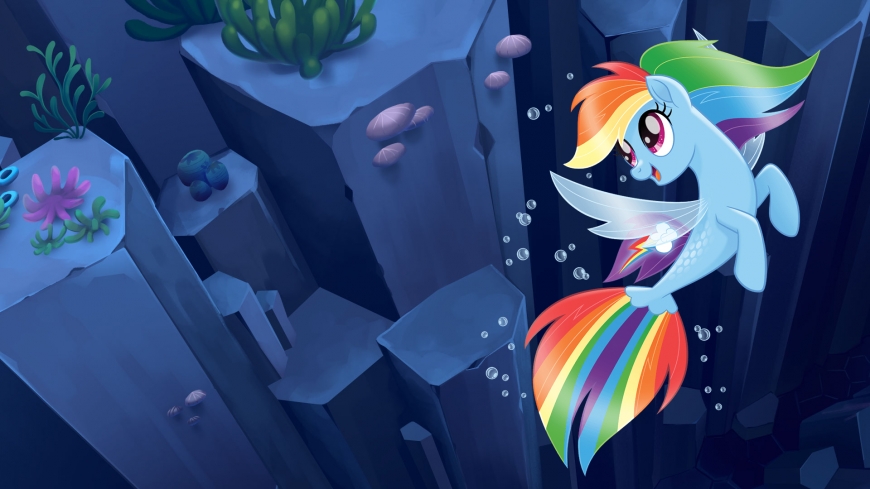 My Little Pony The Movie wallpaper mermaid Rainbow Dash