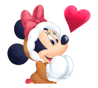 Mickey Mouse and Friends holiday gifs for New Year and Christmas