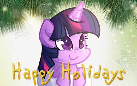 My Little Pony Christmas Holiday cards