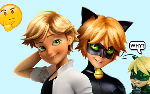 Miraculous Ladybug: Why Cat Noir has longer hair than Adrien?