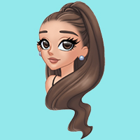 Ariana Grande cute icons with emojis