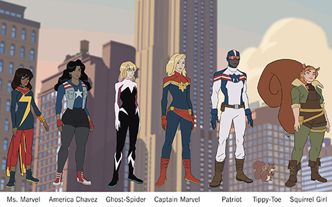 Meet main characters from "Marvel rising"
