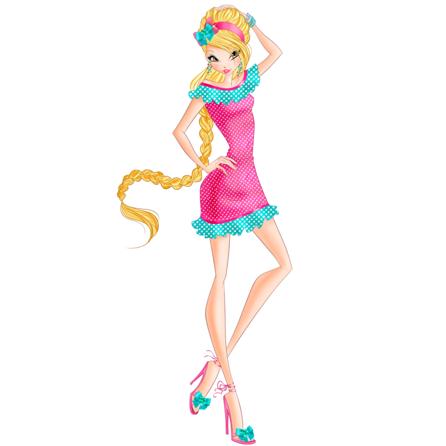 World of Winx Chef Chic Stella strawberry outfit png picture