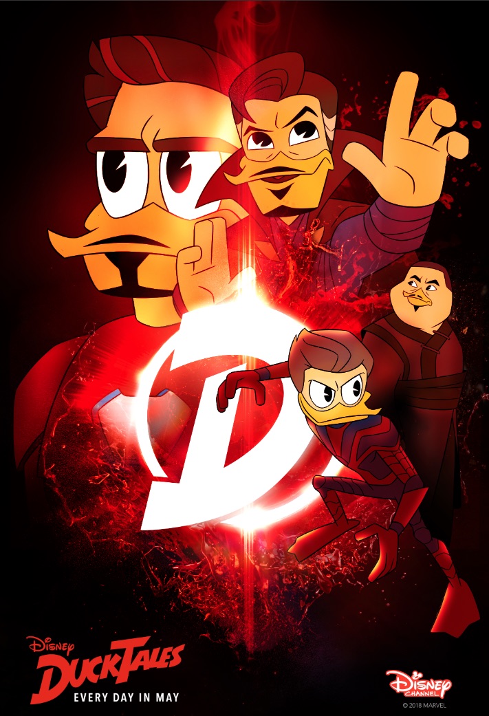 DuckTales and Avengers 3 Mashup Movie Posters