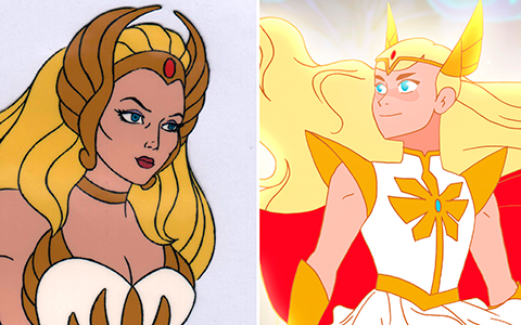 First look at She-Ra and the Princesses of Power characters - 1985 VS 2018