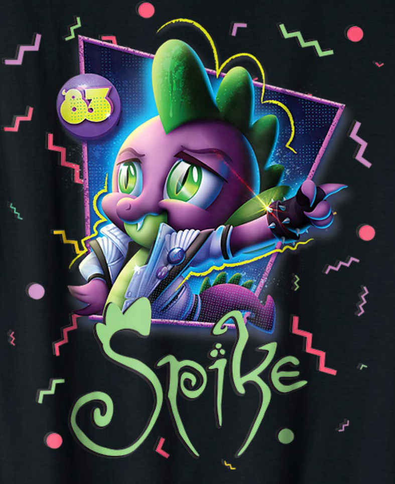 My Little Pony 80's Style special Comic Con 2018 design Spike