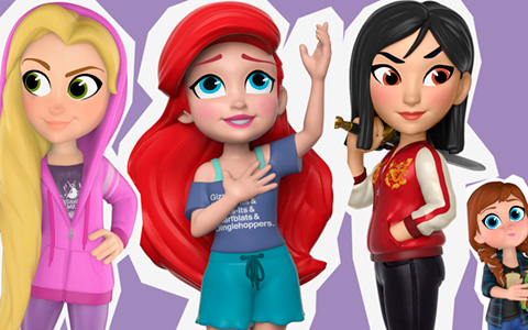 Disney Princess  Ralph Breaks the Internet Funko Rock Candy Comfy Princess figures