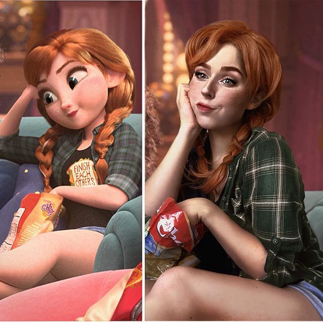 Anna cosplay from Ralph breakes the internet
