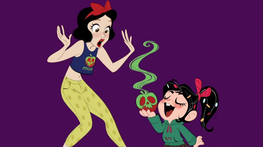 Ralph Breaks the Internet Disney Princess wallpaper Vanellope and Snow White