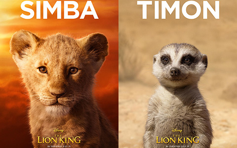 The Lion King film 2019 new character posters