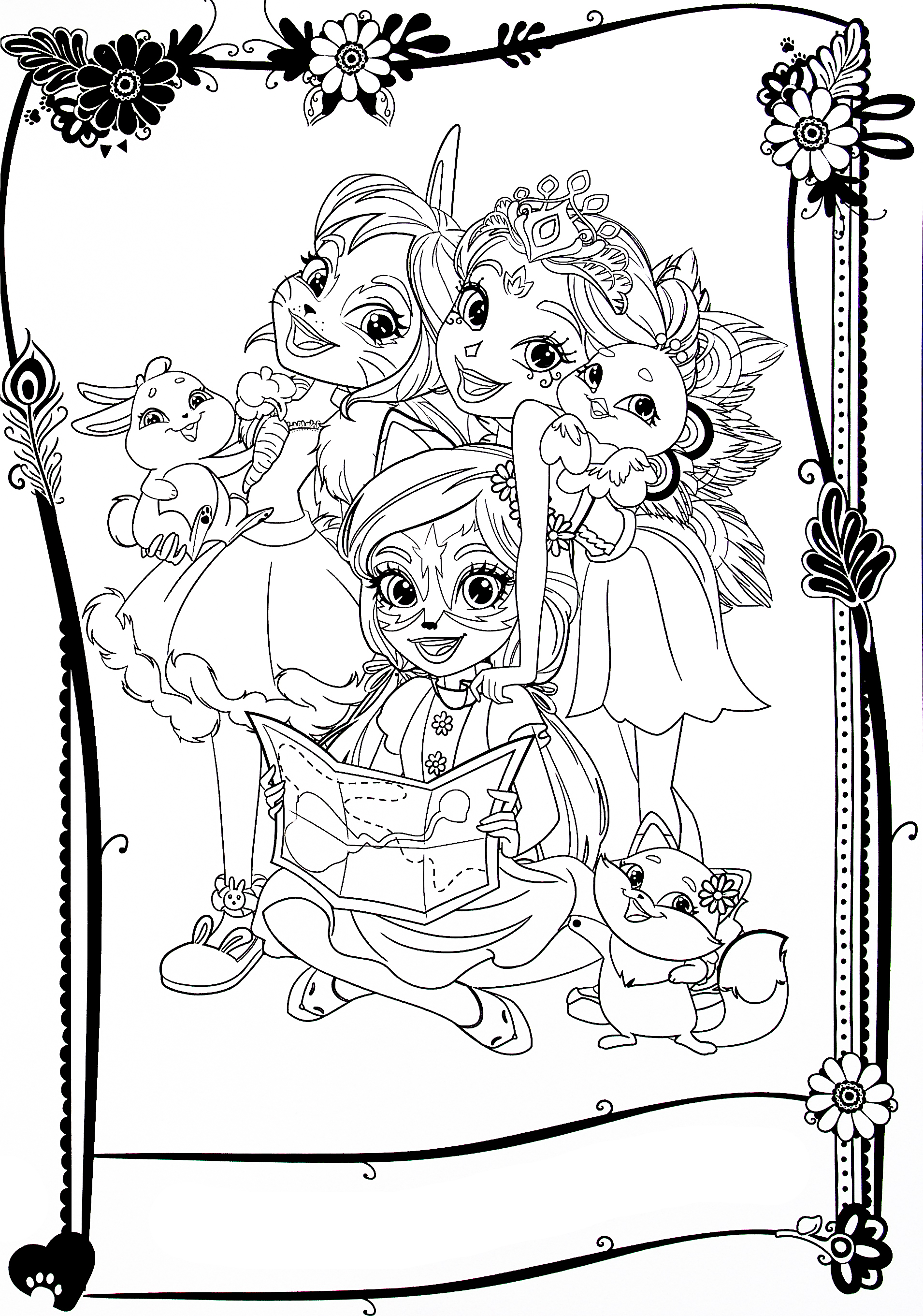 Enchantimals New Coloring Pages Youloveit Com
