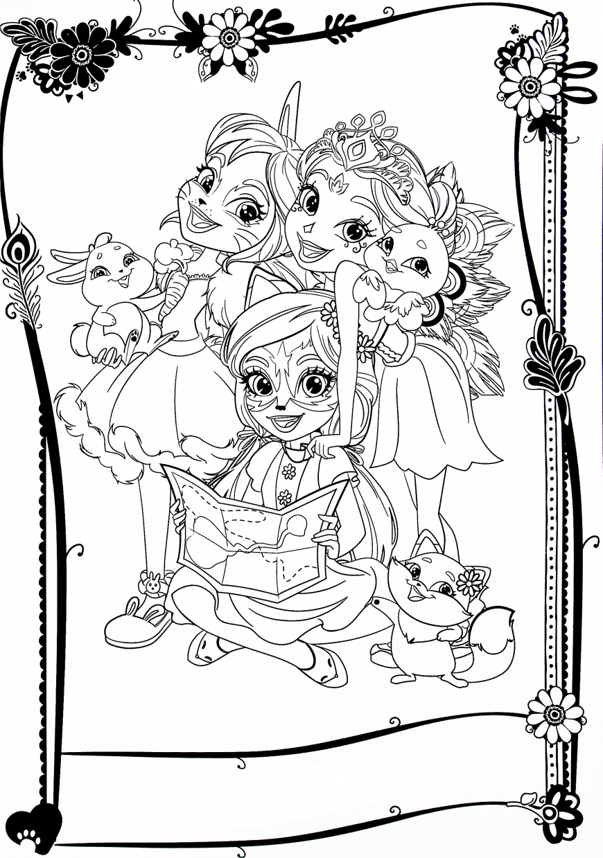 Enchantimals new free printable coloring pages