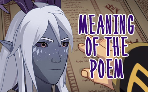 Time to open Aaravos poem from The Dragon Prince and seek some facts and meaning of the poem