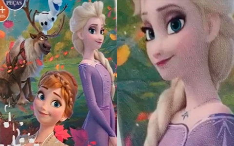 New images of Elsa and Anna from Disney Frozen II movie from different merchandise pictures