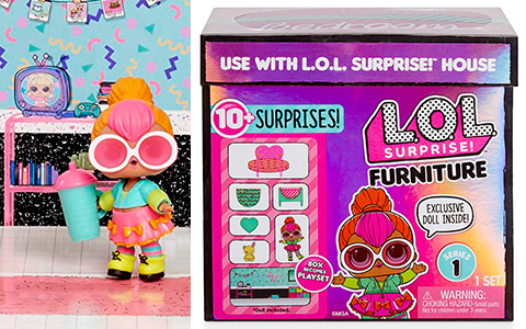 New LOL Surprise furniture set - Surprise Spaces Pack with Bedroom and Neon Q.T