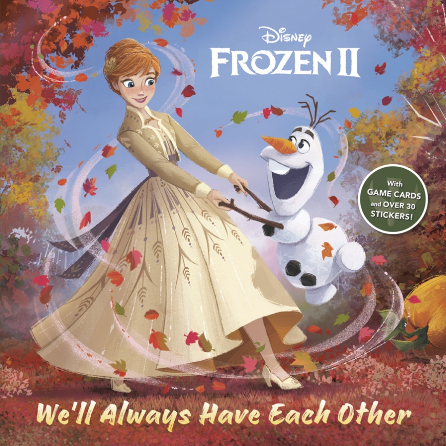 Frozen 2 We'll Always Have Each Other book with collector cards and stickers
