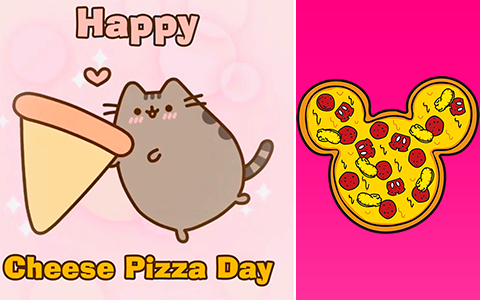 Happy cheese pizza day images