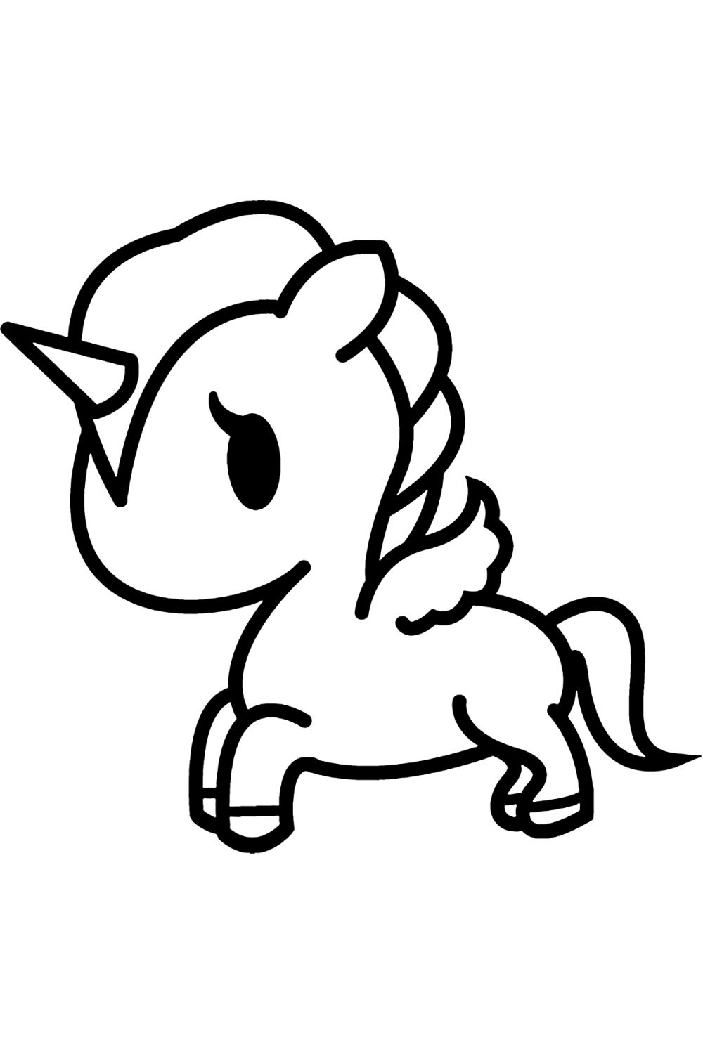 Cute unicorn coloring pages - YouLoveIt.com