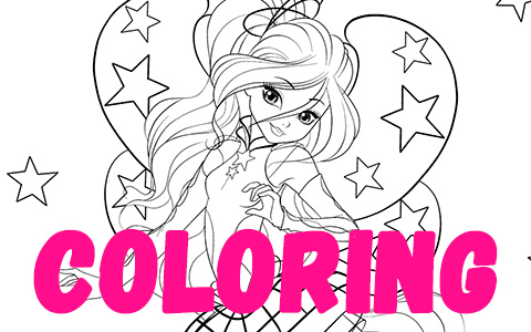 Winx Club season 8 coloring pages with Cosmix transformation