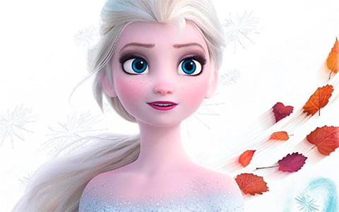 Frozen 2 new character posters with fall leaves from Japan