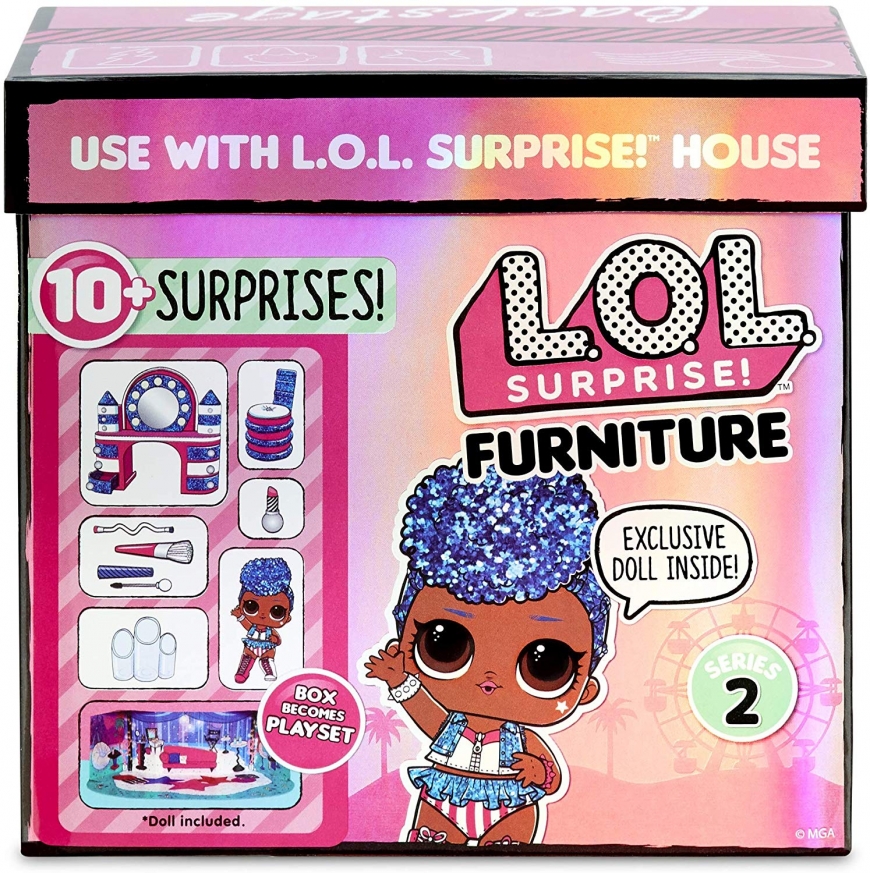 LOL Surprise Furniture Backstage with Independent Queen doll