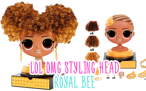 Stock images of LOL Surprise OMG Styling Head Royal Bee. She is out!