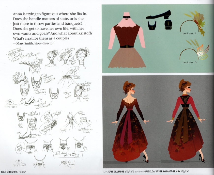 Anna's outfit from the Frozen 2 beginning