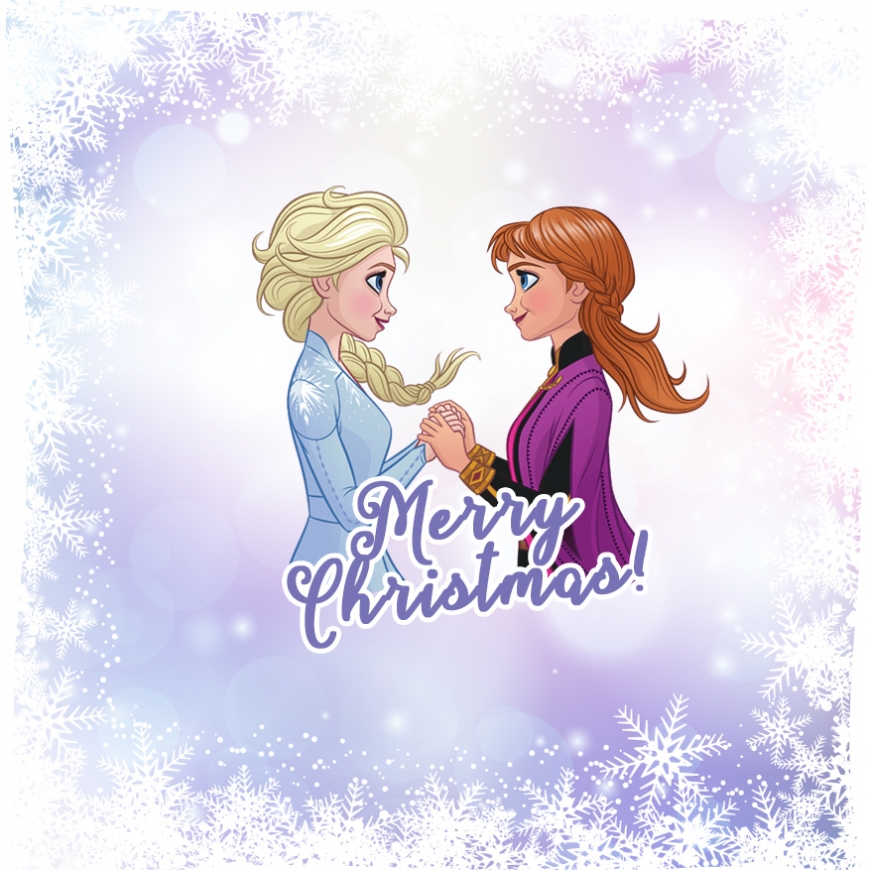 Harry Christmas card Elsa and Anna Frozen 2