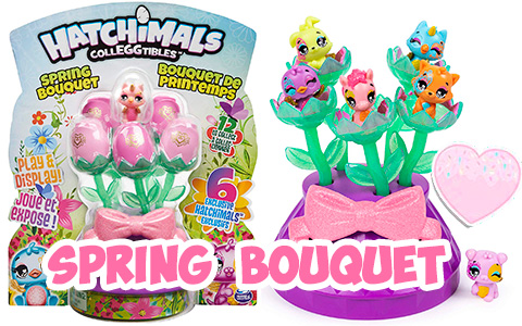 Hatchimals CollEGGtibles Spring Bouquet with 6 exclusive hatchimals.  Celebrate Spring with Hatchimals