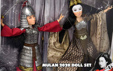 First images: Disney Mulan live action movie 2020 doll set Mulan & Xianniang from Hasbro