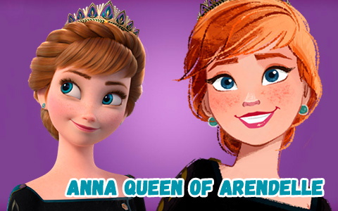 Frozen 2 Anna queen of Arendelle new big official images