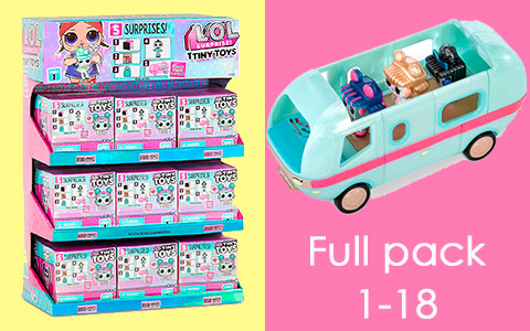 Amazon is selling LOL Surprise Tiny Toys full set 1 - 18 Pack to Build a Tiny Glamper for $84.99