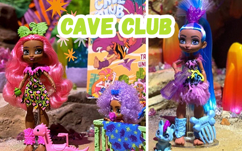 Cave Club - new doll line from Mattel in Prehistorik style