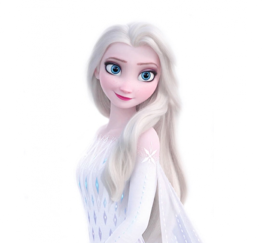 Frozen 2 Elsa white dress new pictures