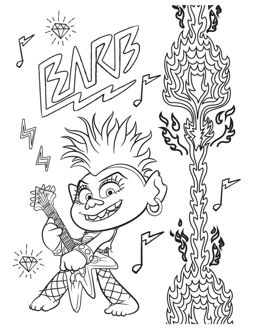 Trolls World Tour coloring pages - YouLoveIt.com