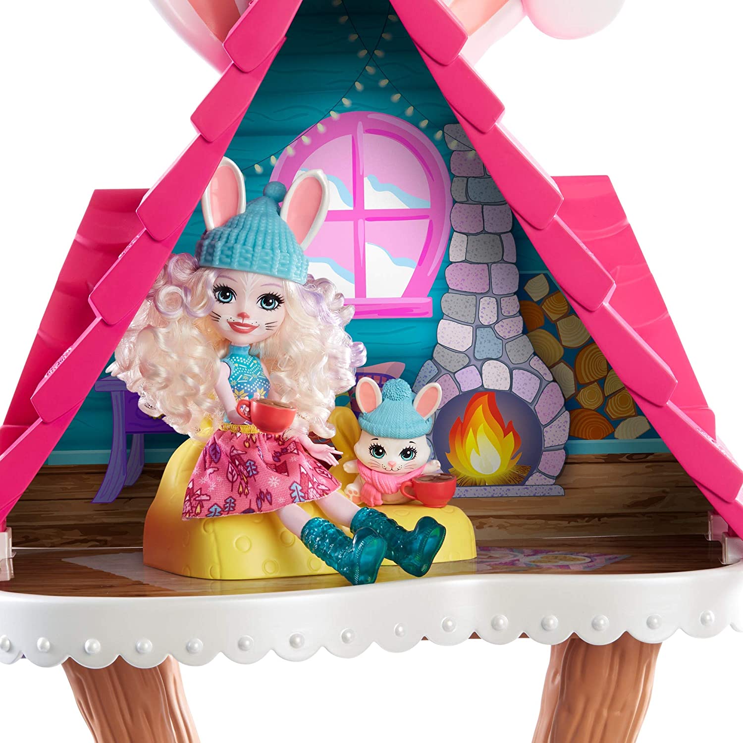 Enchantimals Snowy Walley 2020 winter themed dolls: Hoppin' Ski Chalet ...