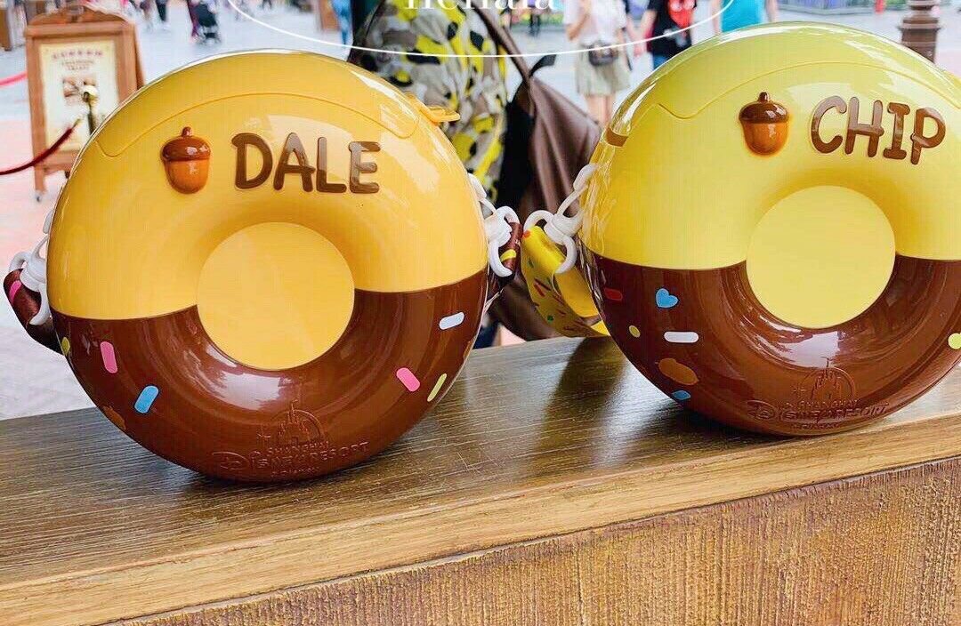 Super CUTE Donut shape popcorn buckets with Chip and Dale