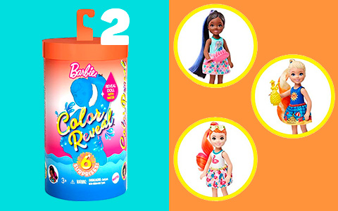 Barbie Color Reveal Chelsea series 2: Sunny N’ Cool Beach-Themed
