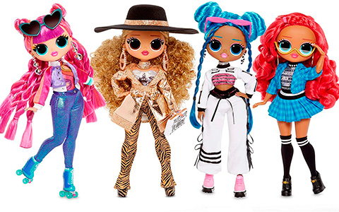 LOL OMG Series 3 dolls: Chillax, Roller Chick, Class Prez and Da Boss