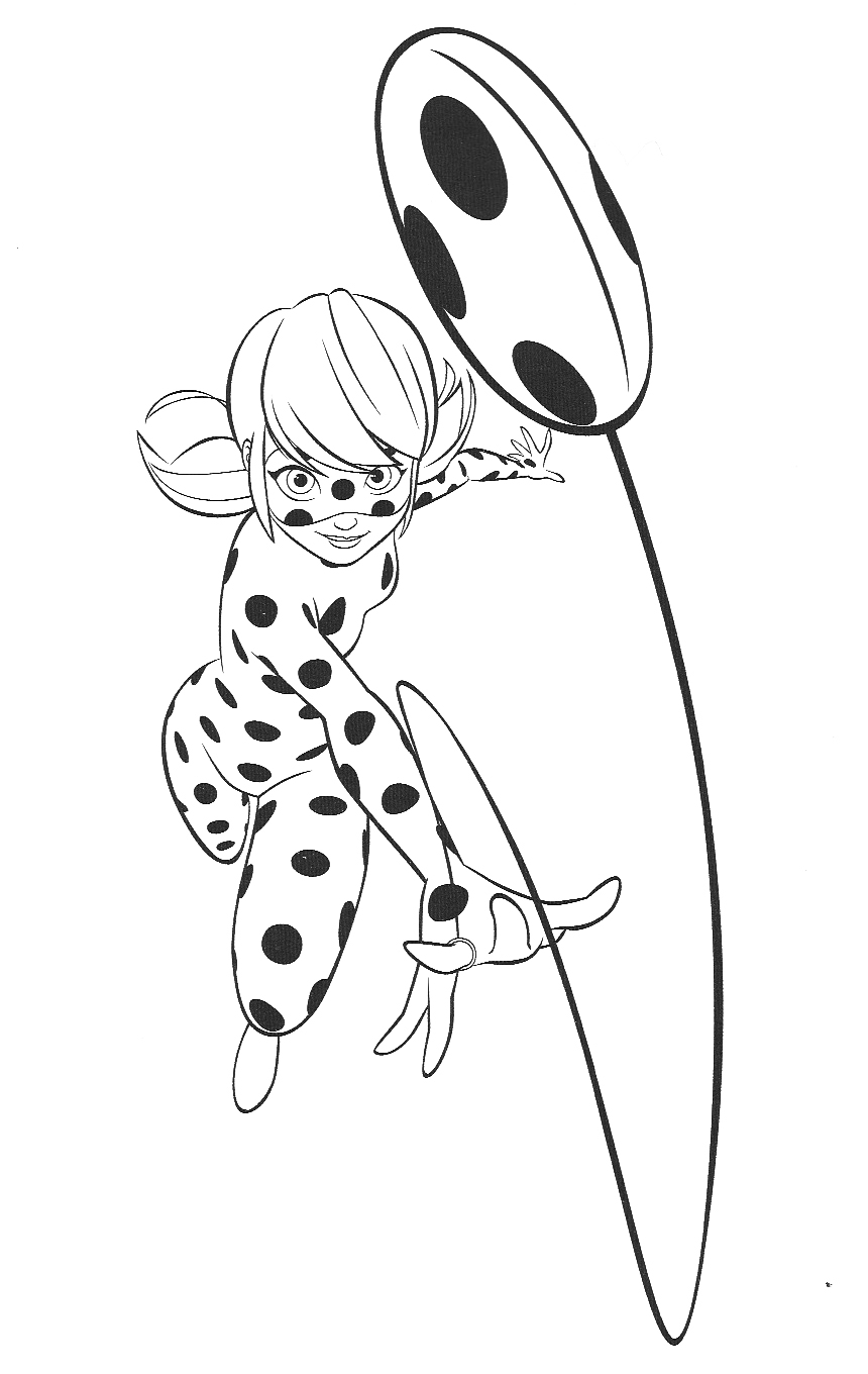New beautiful Miraculous Ladybug coloring pages