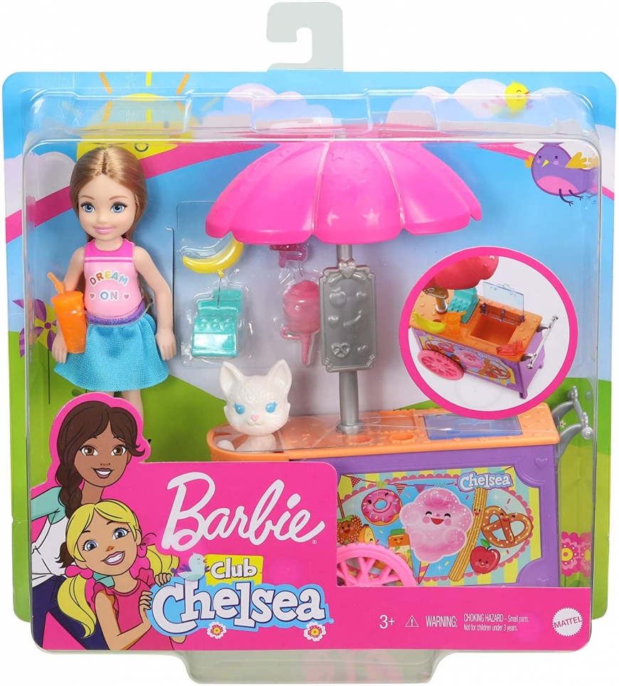 Chelsea Doll and Snack Cart Playset