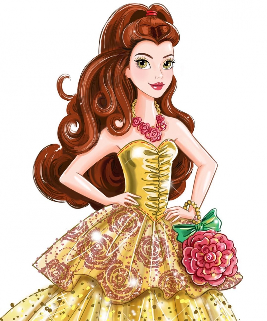 Beautiful concept art for Disney Princess Style series
