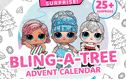 LOL Surprise Bling-A-Tree Advent Calendar 2020 - paper surprises