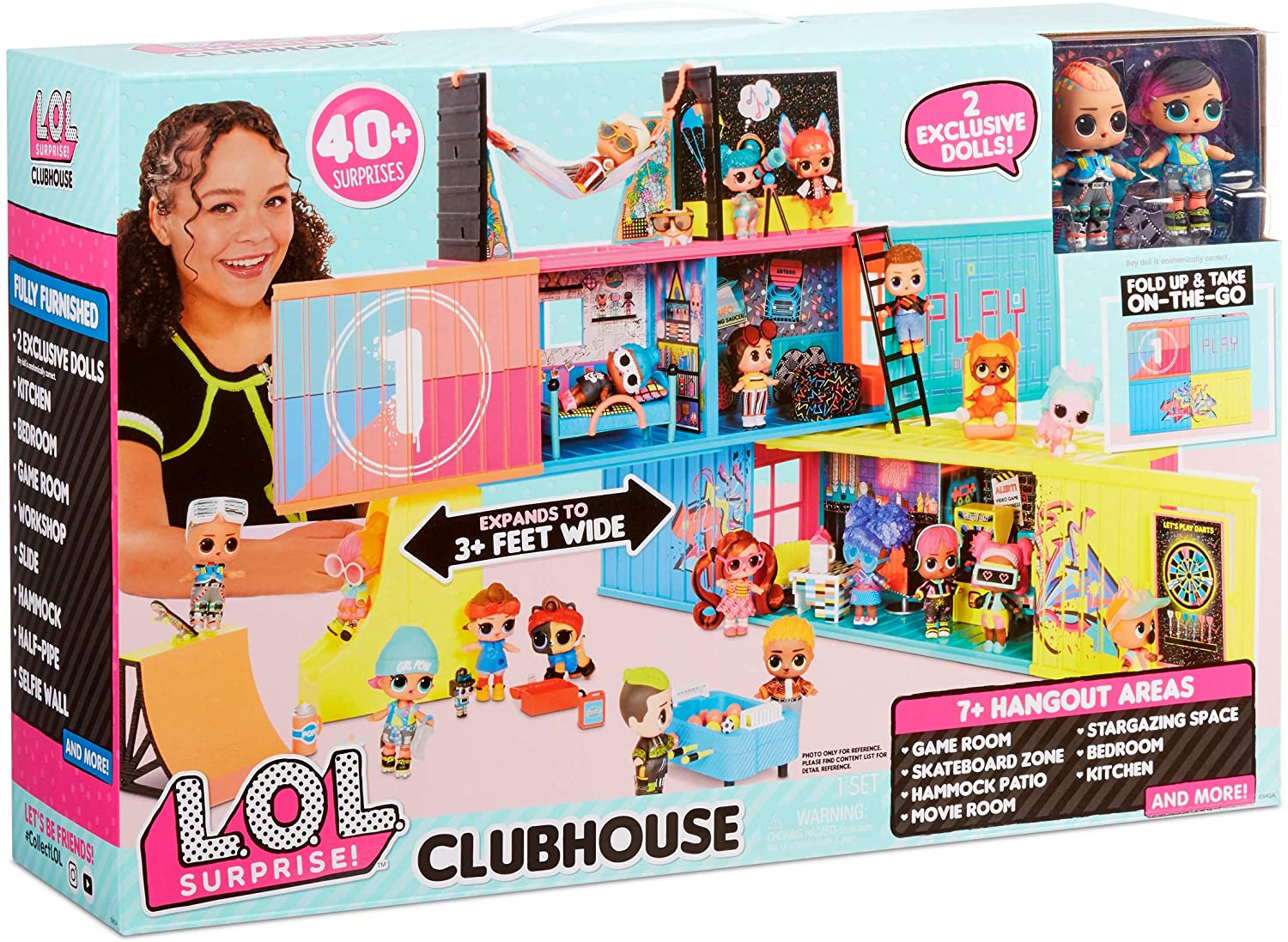LOL Surprise Clubhouse Playset with 2 exclusive tots 2020 - YouLoveIt.com