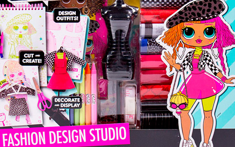 LOL OMG Fashion Design Studio - DIY Create Your Own Outfits for OMG dolls