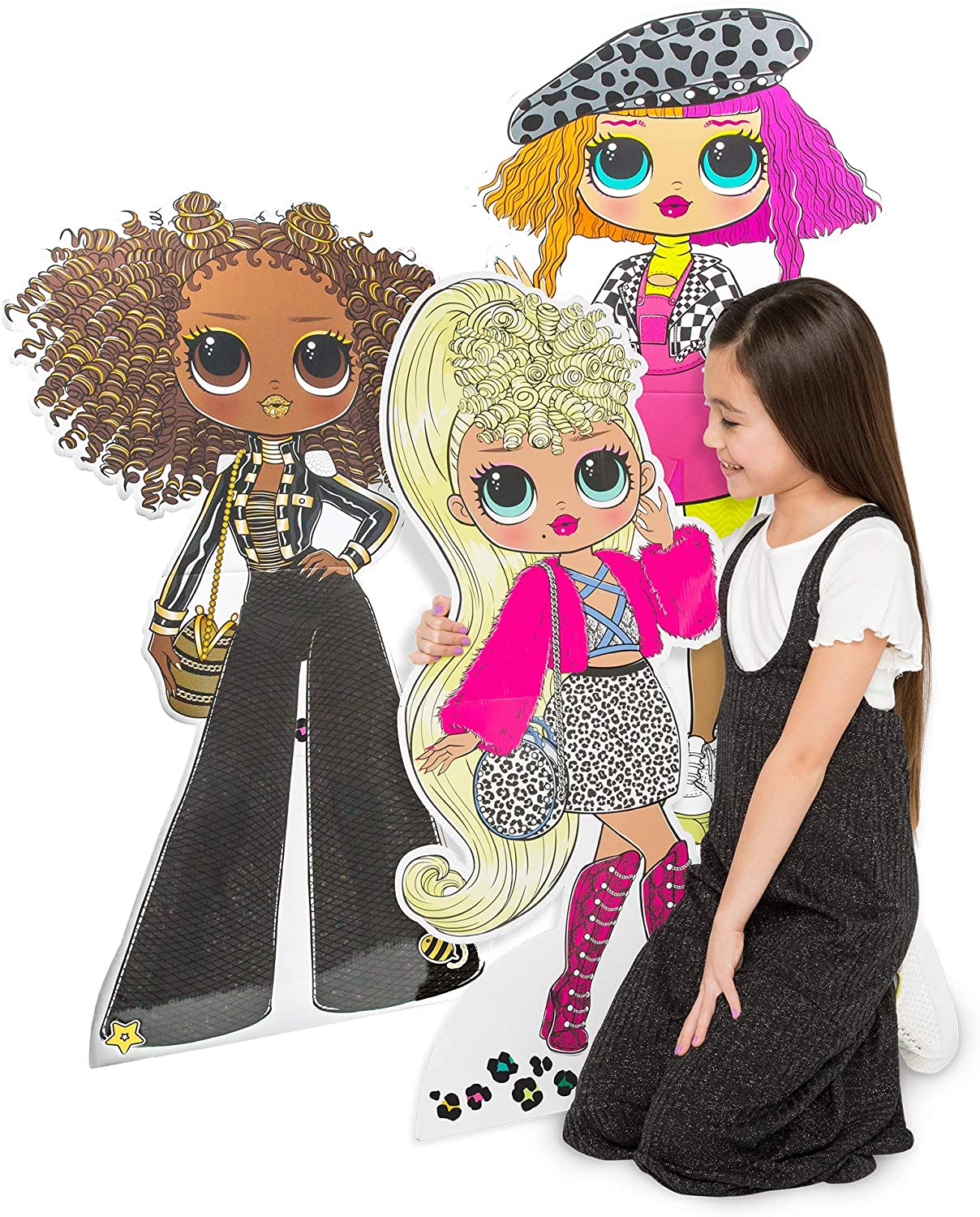 LOL OMG Surprise Dress Up Designer with 3 LOL OMG dolls 30 inches dolls