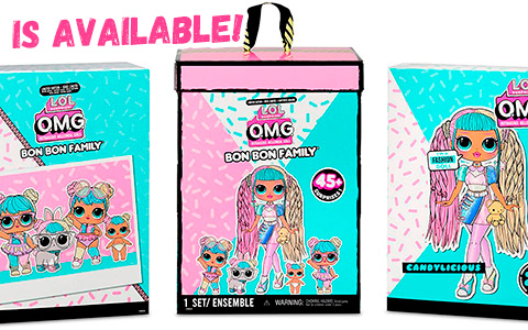 LOL Surprise OMG Bon Bon Family Pack - 2020 exclusive doll set