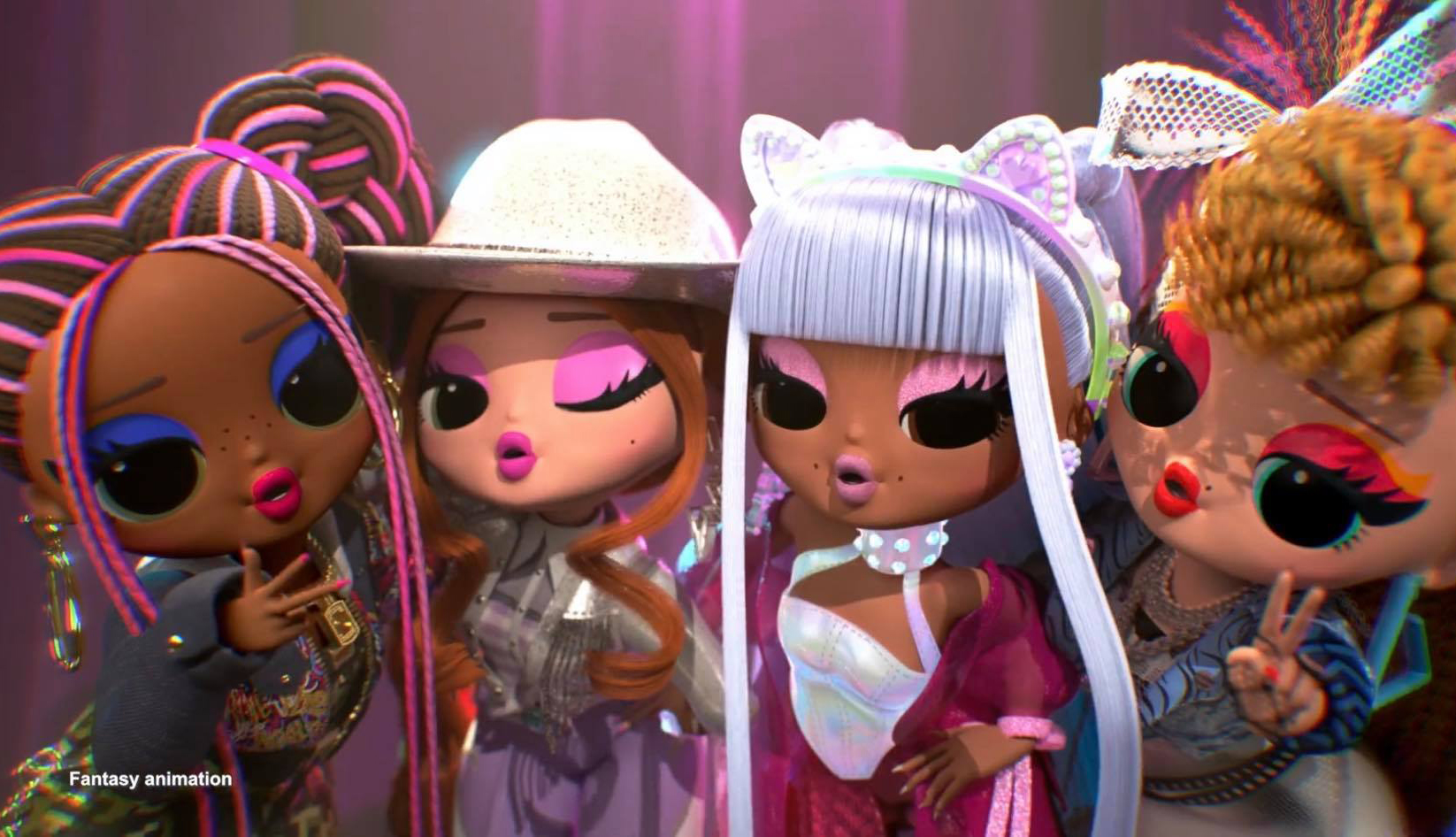 LOL OMG Remix dolls animated versions of Kitty K, Honeyliciou, Pop B.B